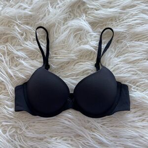 Skims Fits Everybody Push Up Demi Bra Onyx Size 32A